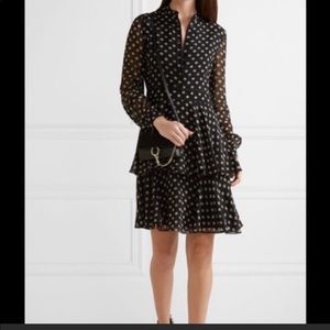 Tory Burch Seymore Fish-Print Long-Sleeve …